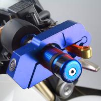 Cerradura de brake de motorteta, aleación de Aluminio Cerradura de Manilla de motorteta Cerradura antirobo Cerradura de seuridad (Azul) - details 0