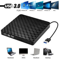 Unidad óptica para ordenador portátil, memoria externa delgado con USB 3.0 DVD, RW con quemador y lector de CD, reproductor bandeja para PC - details 0