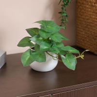 1PC Simulada Planta En Maceta Para Decoración De Oficina Negocios Foyer Jardín Floral Decoración De Hogar Estilo Vínculo - details 1