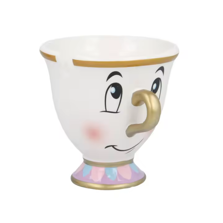 TAZA CERAMICA 3D 190 ML EN CAJA REGALO LA BELLLA Y LA BESTIA - 1
