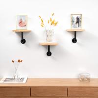 Lote 3X estante flotante de pared-3X colgante estante 20x15x18cm de madera de pino capacidad de carga 15kg - Retro Art Wall Mount - details 0