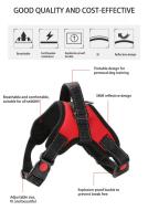 Harnés De Perro De Vestido Rápido Y Ajustable De Nylon Transpirable Para Paseos Al Aire Libre Resistente Y Con Reflectores Para Cachorros Y Perros Adultos - details 0