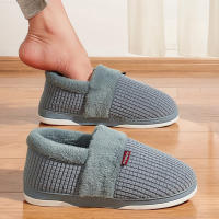 Zapatillas De Casa Para Mujer Invierno Antideslizantes Algodón Cálidas Plush Para Parejas Zapatos Internos Transpirables Talla Verdadera - details 27