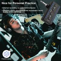Amplificador Mini Lekato PA-1 Para Guitarra Y Bajo Acústico Eléctrico Con Altavoces Y Delays H8 Plugged Amp Combo Para Auriculares Pedal Board - details 7