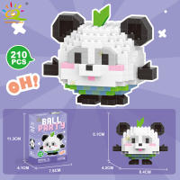 Mini Bloques De Construcción Micro Animales HUIQIBAO 3D Diamante Modelo BEE Gato Panda Para Niños Juguetes De Ciudad DIY - details 9