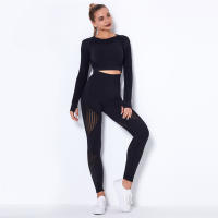 SSIT
Conjunto de Yoga sin costura Para Mujer, ropa Deportiva de 2 piezas, Short Top, sujetador, Leggings, traje de entrenamiento Para Gimnasio - details 11