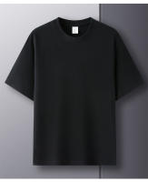 Camiseta De Algodón 100% Para Hombre Manga Corta Cuello Redondo Casual De Verano Tallas Grandes Color Sólido Transpirable Top Para Mujer - details 30