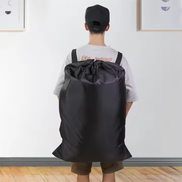 Mochila Grande Con Cordón Ajustable Impermeable Para Viajes Y Camping Bolsa De Almacenamiento Espaciosa Para Ropa - 1