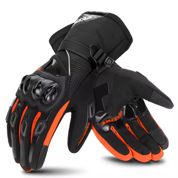 Guantes De Motocicleta Impermeables Y Antideslizantes Para Ciclismo Multicolor Accesorios De Equipamiento De Motocicleta Transpirables Para Hombre Y Mujer - 1