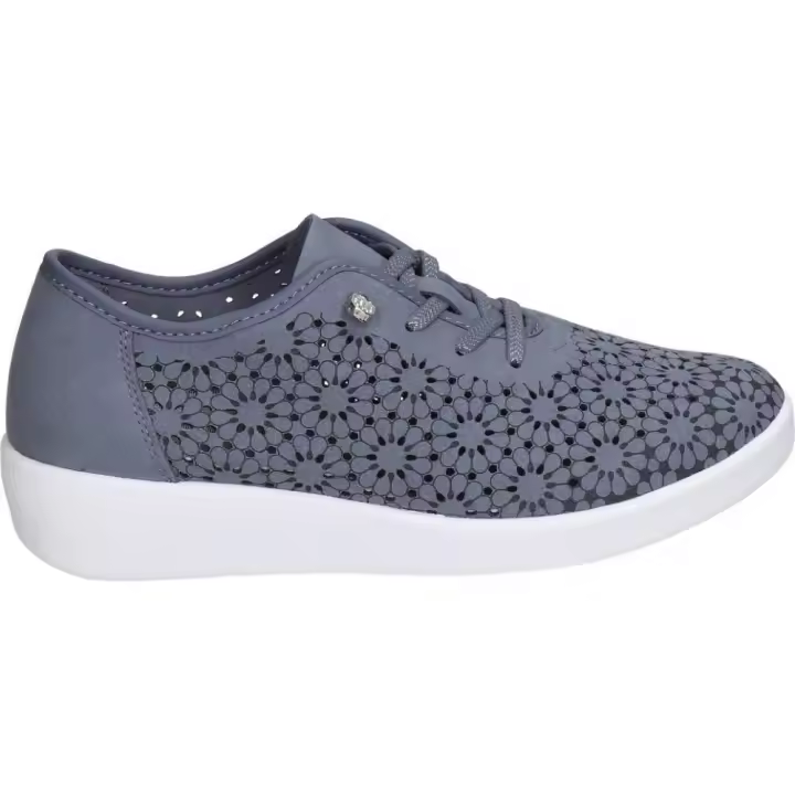 DOCTOR CUTILLAS | Zapatos con Cuña Doctor Cutillas para Mujer – Zapato Oxford en Color Azul con Detalles – Zapato Slip On – Cuña Media – Cómodos y Versátiles – Modelo 38472 - 1