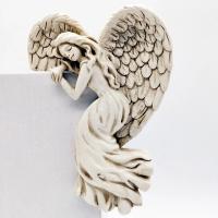 Decoración De Puerta Ángel Estatua 3D De Alas De Ángel Para Marco De Puerta Adorno De Esquina Arquitectónica Estilo Chino Tradicional - details 5