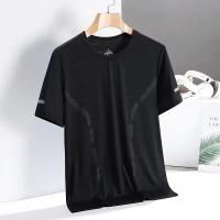 Camiseta De Hombre Para Verano En Seda De Hielo Con Manga Corta Secado Rápido Malla Deporte Fitness Top Casual Transpirable Ligera Y Moisture Wicking - details 17