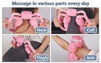 Rodillo De Masaje Muscular 360° Manual Doble Ángulo Para Piernas Cuello Brazos Cintura Rodillo De Masaje Para Músculos - details 1