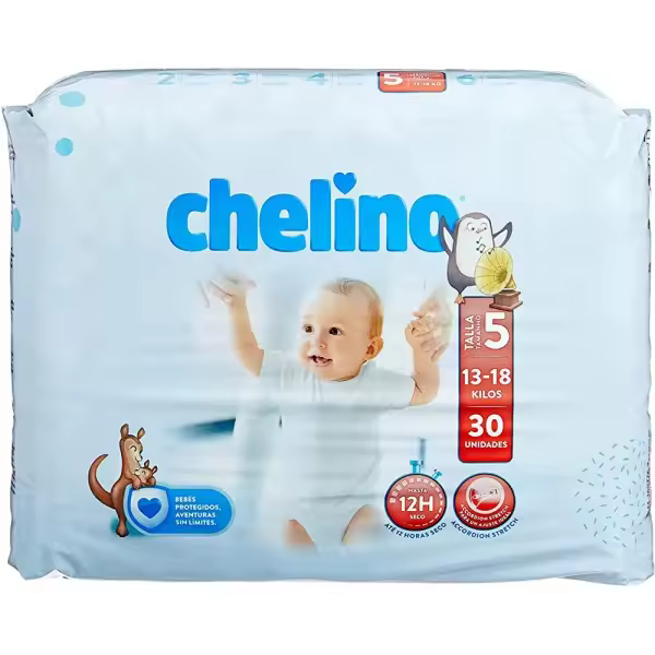 Chelino Talla 5 13-18 kg 30 Pañales - 1