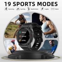 Reloj inteligente militar para hombres, pantalla AMOLED de 1,43", responde llamadas telefónicas, rastreador de actividad física con frecuencia cardíaca, oxígeno en sangre, rastreador de sueño, reloj inteligente resistente para iPhone y Android - details 4