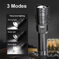 Linterna LED Recargable Super Brillante De 3000000LM Con Batería Integrada Torcha De Alta Potencia Para Camping Y Uso Diario - details 1