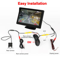 Monitor De Cámara Trasera Para Coche 4.3 Pulgadas Sistema De Parqueo Fácil Instalación Cámara De Reversa Alta Resolución ABS - details 5