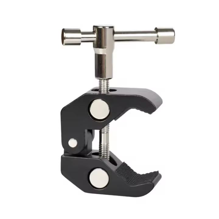 Adaptador De Doble Succión Para Monitor Luz LED Video 1/4" Montaje En Pieza Mágica Multifuncional Con Cabeza De Bola Clamp - 1