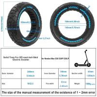 Pneumáticos Sólidos Para Scooter Eléctrico Ninebot Max G30 G30D G30LP Tamaño 10 Pulgadas Resistente Al Desgaste Y Rocios 60/70-6.5 - details 4