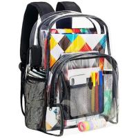 Nueva mochila de tela de PVC para niños y niñas, mochilas escolares para estudiantes, mochila para adultos, moderna, transparente, para ocio, impermeable. - details 7