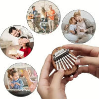 Mini Kalimba De Madera De 8 Teclas Calidad Superior Instrumento Musical Accesorio De Piano De Dedos Regalo Elegante - details 4