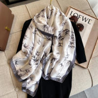 Pañuelo De Seda Lujo Para Mujer 180x90cm Esponjoso Y Suave Para Verano Bolero De Playa Estilo Bandana Fashion Para Damas - details 16