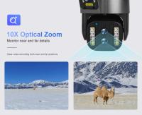 Cámara IP de 12 MP y 6 K para exteriores, WiFi, PTZ, tres lentes, pantalla dual, zoom óptico de 10X, seguimiento automático, cámara de seguridad CCTV impermeable - details 9