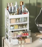 Organizador De Maquillaje Grande Capacidad Caja De Almacenamiento Para Joyería Y Cosméticos Plástico Ecológico Para Cajones De Muebles De Vestir - details 6