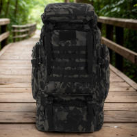 Mochila De Camuflaje 80L Respirable Y Cómoda Impermeable Y Resistente Al Desgaste Para Escalada Deportes Al Aire Libre Esquí Senderismo - details 6