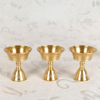 Soporte De Vela De Cobre 1PC Lámpara De Mantequilla Decoración Para El Hogar Estilo Antiguo Soporte De Vela Larga Cupón De Cobre - details 0