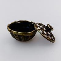 Encendedor De Incienso De Loto En Latón Miniatura Con Buddha Y Flor De Loto Decoración De Hogar Para Budismo Sandalwood - details 8