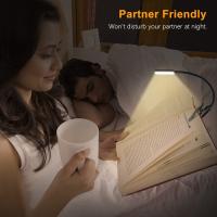 Luz de Lectura Recargable, Lampara Libro de Lectura con 9 LED/3 Modos de Protección de Los Ojos - Atenuación Continua, Batería de Larga Duración, 360° Flexible Luz de Libro con Clip - details 4