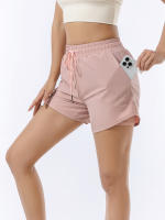 Shorts Deportivos De Dos Capas Para Mujer Secado Rápido Anti-luz Corte Suelto Para Running Fitness Workout Exterior - details 0