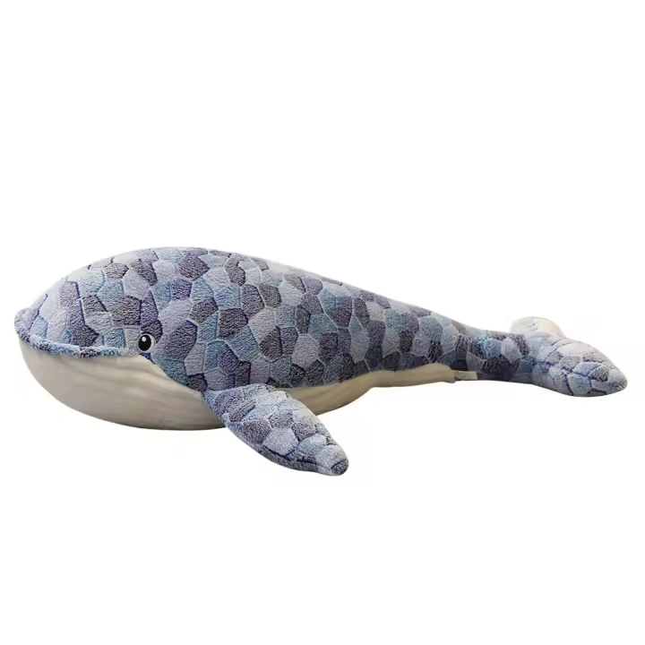 Gran Juguete De Peluche Tiburón Azul De Dibujos Animados Nuevos 150cm Animal Suave Para Bebés Cojín De Pez Ballena Regalos De Cumpleaños Para Niños - 1