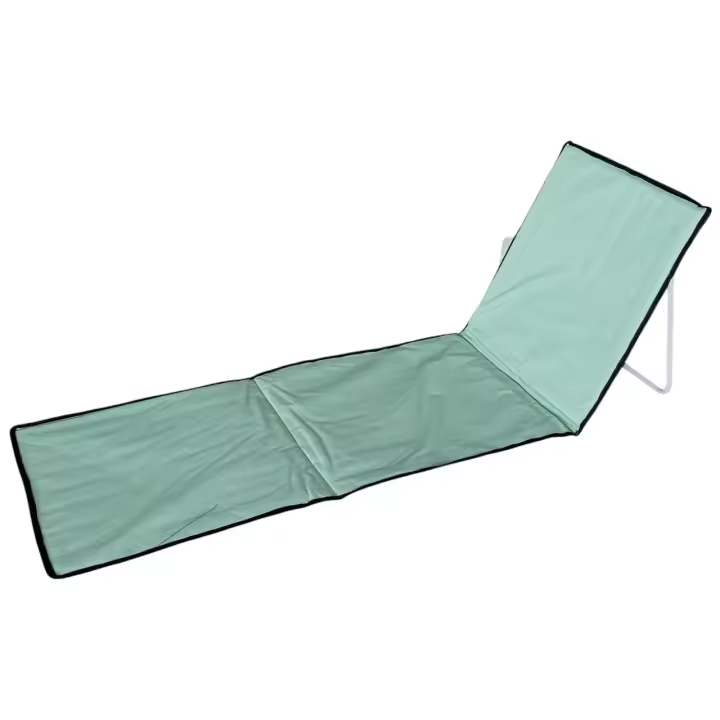 Esterilla de Playa y Piscina Acolchada, Esterilla Reclinable Plegable Tubo Acero y Tela Oxford 156 x 53 x 0,2 cm, Tumbona Silla Ligero Portátil con respaldo integrado para Playa Piscina Camping ,,,, - 1