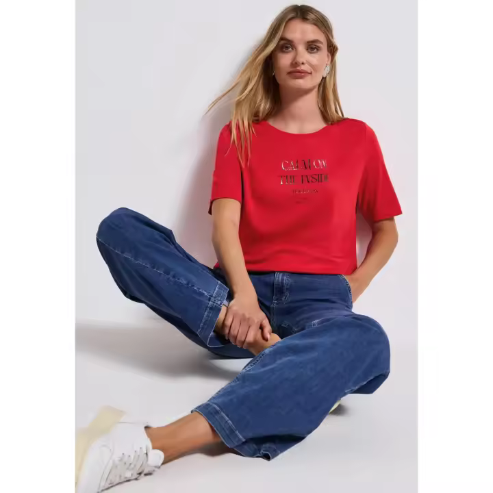 Street One Mod. PS323338 - Camiseta suave y fresca con texto para mujer - 1