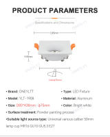 Spotlight LED MR16 Anti-estelar Lámpara De Foco Redonda Cuadrada GU10 Fijación Incrustada Luz De down En Aluminio Blanco - details 6