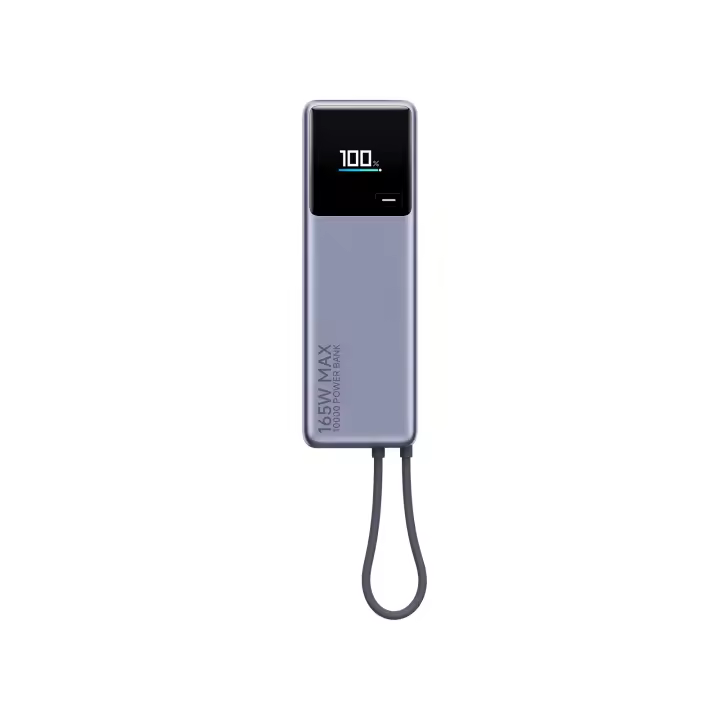 Oficial | Xiaomi 165W Power Bank 10000mAh (Integrated Cable), Salida de hasta 120 W mediante cable integrado, Autocarga de hasta 90 W, Dos puertos con una salida combinada de hasta 165 W - 1