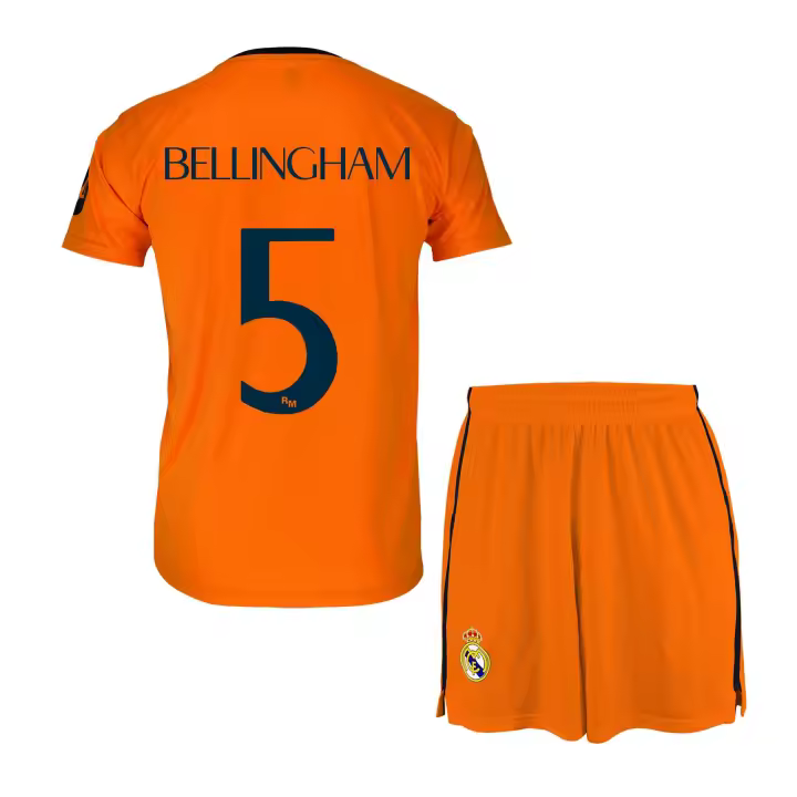 Real Madrid Conjunto Fútbol Segunda Equipación Niño Oficial Licenciado 2023/24 - Azul Marino - 1