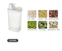 Contenedor De Almacenamiento Airtight Para Detergente De Lavandería 2300ml Con Tapa Caja De Polvo De Detergente Sellado Etiquetas Incluidas Para Alimentos Y Químicos - details 6