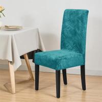 Cubierta De Silla Suave De Velours 1/4PCS Esponjosa Elástica De Color Sólido Lavable Para Sala De Comedor Hogar Bodas - details 22