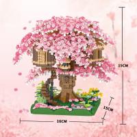 Construye Tu Propio Casa De Árbol Con Bloques De Construcción DIY Set De Constructores Ciudad Micro Callejón De Cerezo Juguete Montessori MOC Para Niños Regalos - details 6