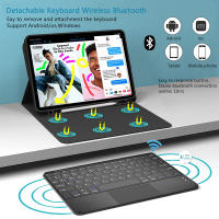 Funda De Teclado Para iPad pro 11 13 2024 12 9 Pulgadas iPad 9ta 10ta Generación Air 11 13 5 10.2 Mini 6 Cubierta Mágica De Moda Antichoque Resistente Al Polvo - details 10