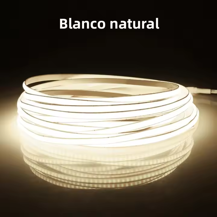 Tira De LED COB Monocolor Super Brillante Flexible PCB 12V Ultra Delgada 5MM Tape De Neón Para Decoración De Cocina Armario Habitación Coche - 1