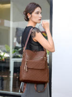 Nueva mochila para mujer con estampado de diamantes, moda simple y versátil, que mejora la calidad de la mochila de gran capacidad. - details 14