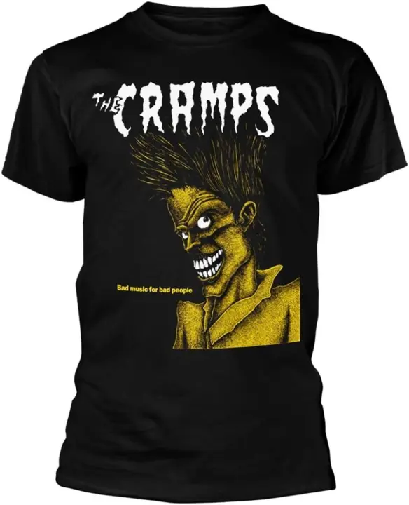 Camiseta oficial de The Cramps Bad Music para hombres, camiseta Punk de álbum rojo, Bad People - 1