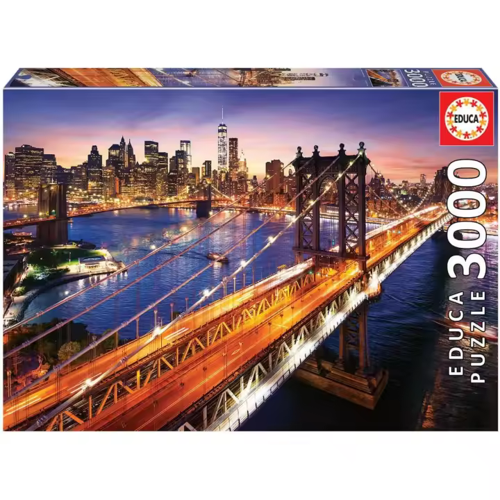 Educa - Puzzle de 3000 Piezas Manhattan al Atardecer.Medida aproximada 120 x 85 cm. + 14 años Educa18508 - 1