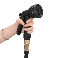 Bomba De Jardín Expansible De Doble Conector Metálico Alta Presión PVC Rollo De Agua Mágica Para Riego De Granja Lavado De Coche - details 6
