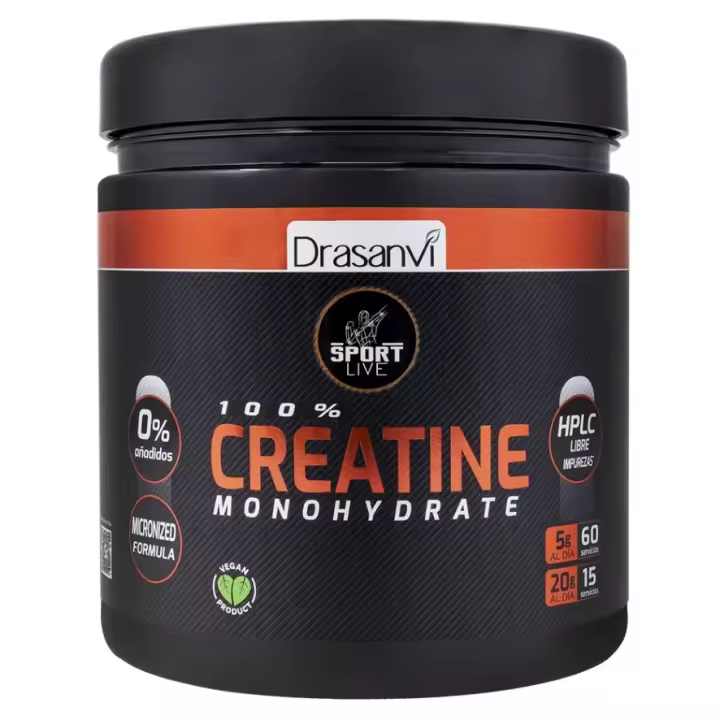 Creatina Monohidrato Vegan 300g Sport Live Drasanvi - 1