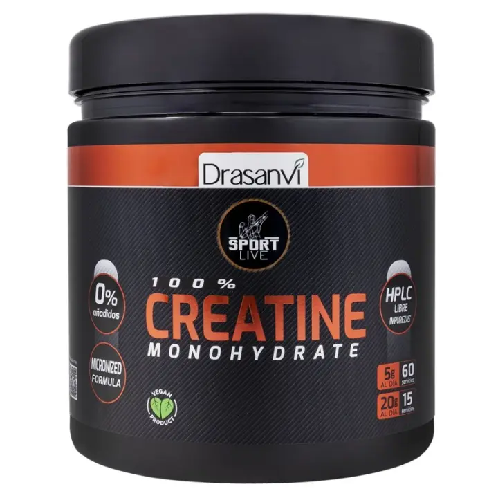 Creatina Monohidrato Vegan 300g Sport Live Drasanvi - 1